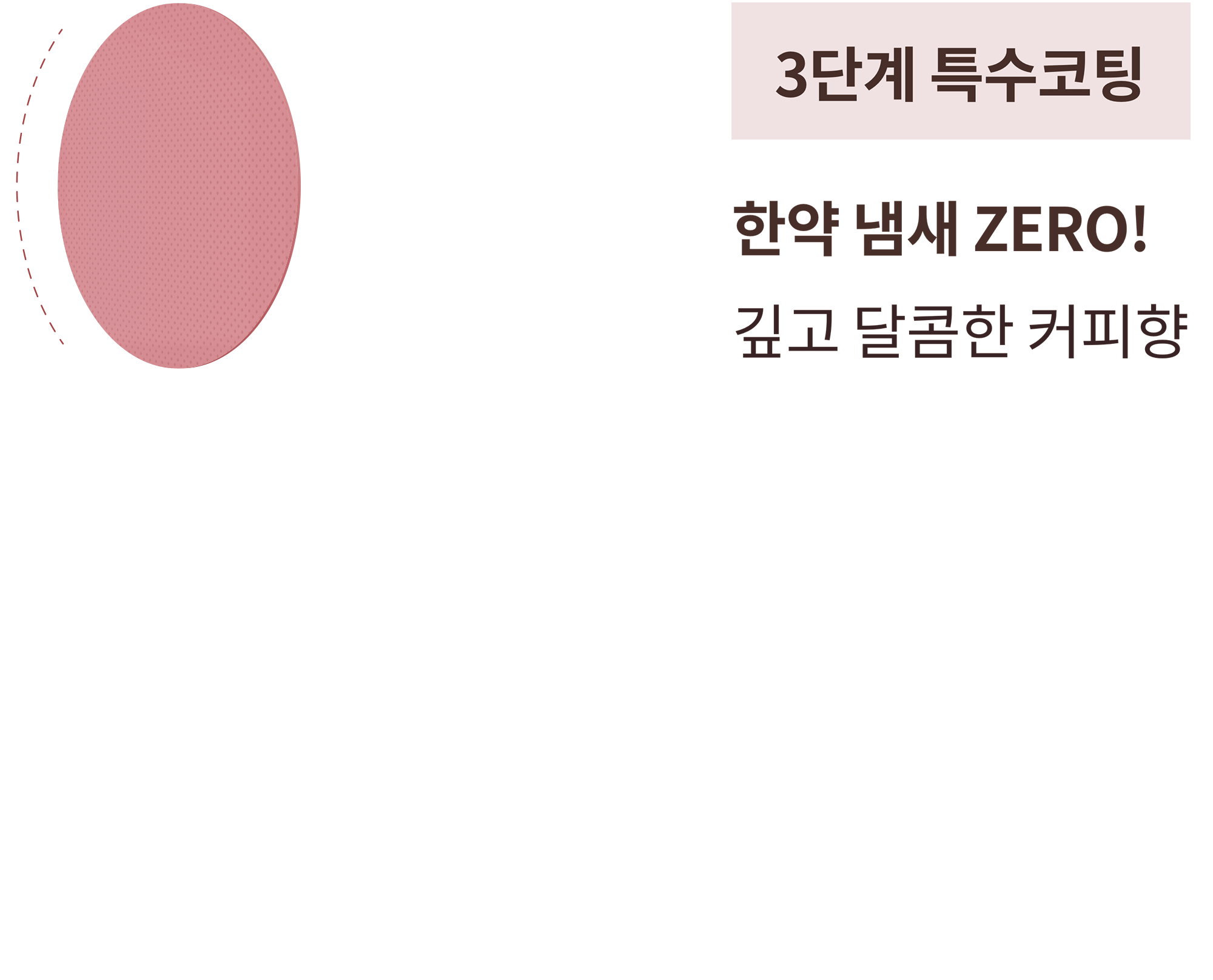 3단계 특수코팅으로 깊은 커피향과, 부드러운 목넘김의 즐거움까지 더한 타정